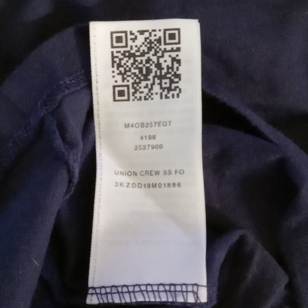 True Religion Men Navy Graphic Print Union Crew Short Sleeve T-Shirt Sz Large - Picture 4 of 6